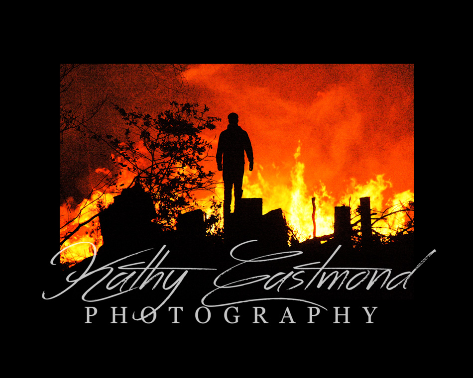 "Fire" 5x7 print mounted on a black 8x10 acid-free matte for $25 with free shipping within the U.S.  (Kathy Eastmond's signature will replace the copyright  logo )