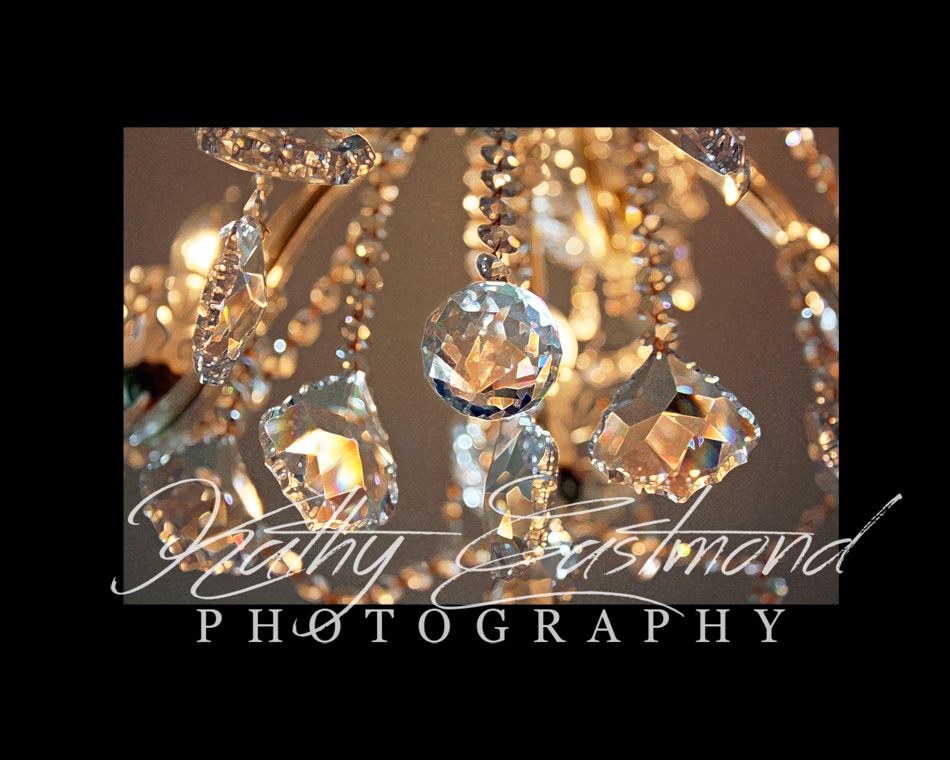 "Chandelier" 5x7 print mounted on a black 8x10 acid-free matte for $25 with free shipping within the U.S.  (Kathy Eastmond's signature will replace the copyright  logo )